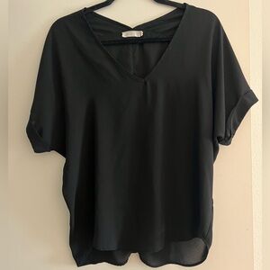 Black lush blouse size small